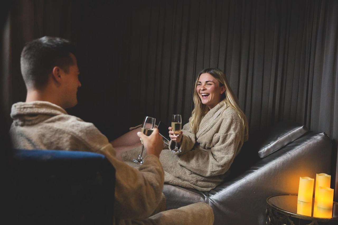 Retallack Resort & Spa Padstow Exterior photo A couple relaxing at the spa